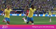 Video Vinicius lập siêu phẩm gỡ hòa cho Brazil