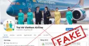 Vietnam Airlines cảnh báo chiêu lừa đảo giả mạo thương hiệu mùa hè