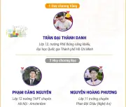 Việt Nam giành 1 Huy chương Vàng Olympic Toán châu Á Thái Bình Dương