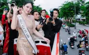 Xe buýt chở Hoa hậu Hương Giang bị phạt vì vi phạm giao thông