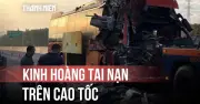 Xe khách giường nằm tông xe đầu kéo trên cao tốc, nhiều người bị thương