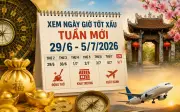 Xem ngay giờ tốt tuần mới 29/6-5/7/2026: 3 ngày hoàng đạo khai trương xuất hành