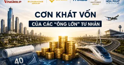 6 đại gia tư nhân Việt cần gần 5 triệu tỷ đồng cho 40 siêu dự án