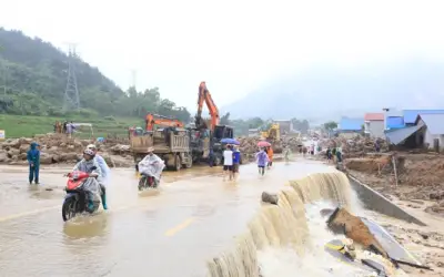 7 tỉnh Bắc Bộ ứng phó mưa lớn, lũ quét, sạt lở đất