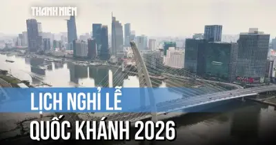Bộ Nội vụ đề xuất lịch nghỉ lễ Quốc khánh 2026 kéo dài 3 ngày