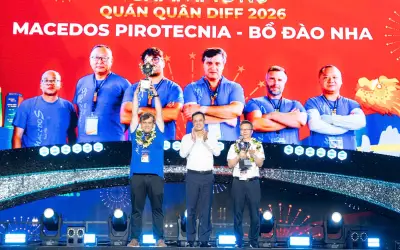 Bồ Đào Nha vô địch DIFF 2026, Trung Quốc về nhì với màn pháo hoa tái hiện Đà Nẵng