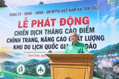 Bí thư Tỉnh ủy Phú Thọ dự trồng cây, nâng chất lượng du lịch Tam Đảo