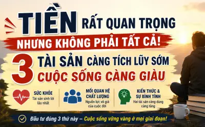 Ba điều tích lũy sớm giúp cuộc sống bền vững hơn tiền bạc