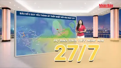 Bão số 2 suy yếu thành áp thấp, thời tiết Bắc Bộ ngày nắng oi