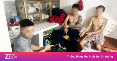 Bắt quả tang 4 thanh niên phê ma túy trong căn nhà ở Thái Nguyên