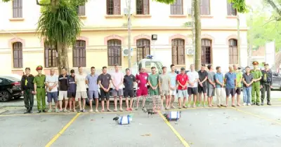 Bắt tạm giam 21 đối tượng đánh bạc bằng hình thức đá gà tại Lạng Sơn