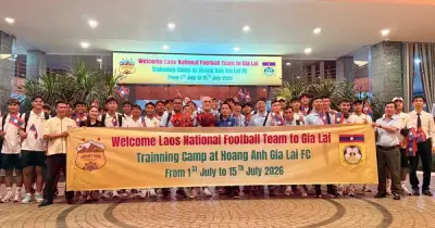 Bầu Đức tài trợ đội tuyển Lào tập huấn tại Pleiku chuẩn bị AFF Cup 2026