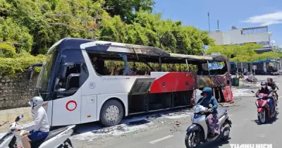 Cháy xe khách ở Nha Trang sau tiếng nổ lớn, không thiệt hại về người