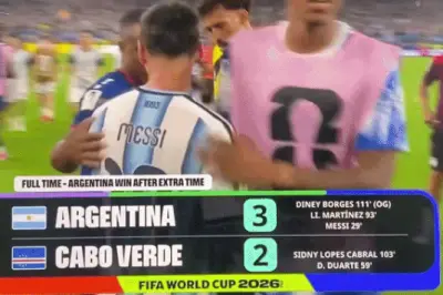 Cái ôm của Messi với thủ môn 40 tuổi Cape Verde gây sốt