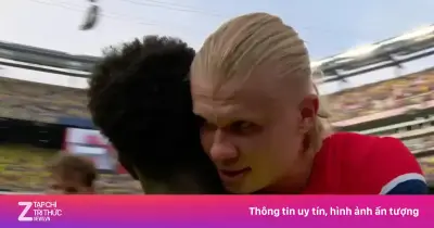 Cái ôm gây bão của Haaland và Vinicius sau trận Na Uy thắng Brazil