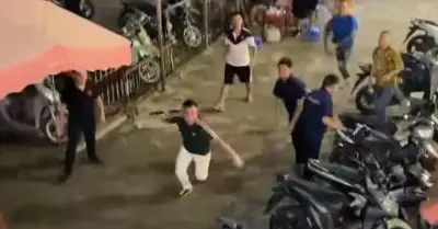 Công an phường Vĩnh Hưng xác minh vụ hỗn chiến tại quán nhậu