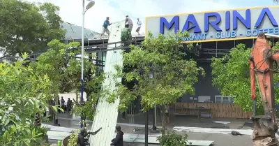 Cưỡng chế tháo dỡ khu ẩm thực Marina Coffee nổi tiếng ở An Giang