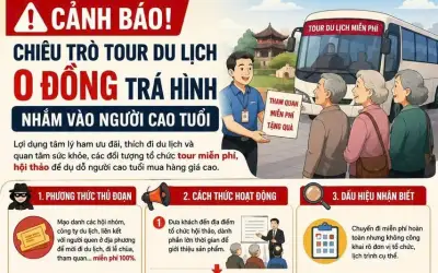 Cảnh giác chiêu trò du lịch 0 đồng dụ người già mua hàng giá cao