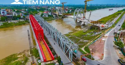 Cầu Đuống mới 1.800 tỷ sắp hoàn thành, thay thế cầu quay đầu tiên ở Việt Nam