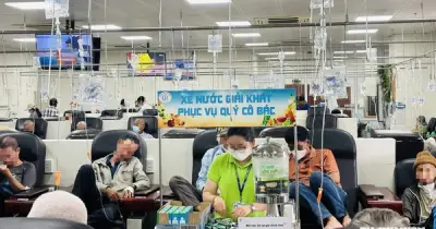 Ghế máy bay hạng thương gia và tiếp viên hàng không đặc biệt ở Bệnh viện Chợ Rẫy