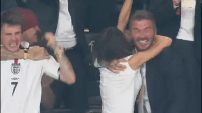 Gia đình Beckham vỡ òa cảm xúc khi tuyển Anh ghi bàn ở bán kết World Cup 2026