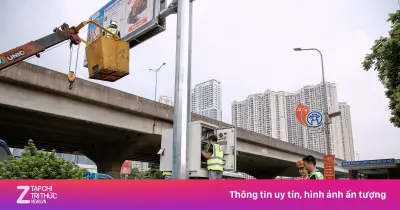 Hà Nội lắp 36 màn hình LED cập nhật ùn tắc, ngập úng theo thời gian thực