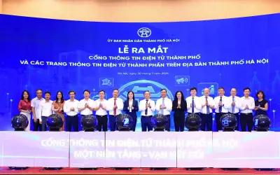 Hà Nội ra mắt Cổng thông tin điện tử thống nhất với 140 trang thành phần