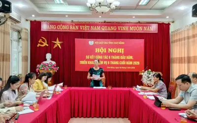 Hội Luật gia tỉnh Cao Bằng sơ kết 6 tháng đầu năm 2026 với nhiều kết quả nổi bật