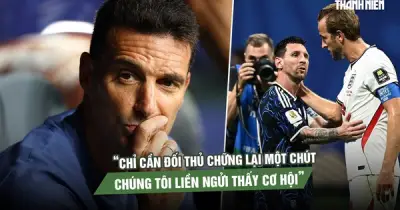 HLV Scaloni tự hào về bản lĩnh Argentina: Càng khó càng nguy hiểm