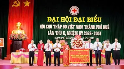 Đại hội Hội Chữ thập đỏ thành phố Huế lần thứ X: Tổng giá trị hoạt động nhân đạo hơn 194,8 tỷ đồng