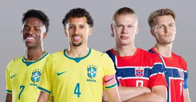 Đội hình dự kiến Brazil vs Na Uy: Haaland đấu Vinicius