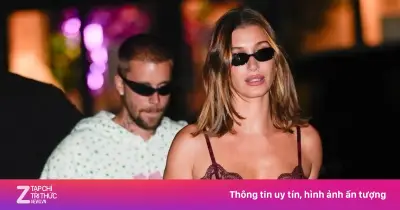 Justin Bieber và Hailey Bieber gây chú ý với phong cách đối lập tại bữa tiệc sau World Cup