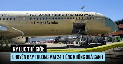 Kỷ lục thế giới: Chuyến bay thương mại 24 tiếng không quá cảnh