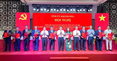 Khánh Hòa bổ sung 9 Ủy viên Ban Thường vụ Tỉnh ủy là lãnh đạo sở ngành