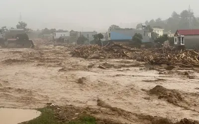 Lũ quét Lai Châu: 1 người chết, 4.668 người bị cô lập, 13 nhà trôi
