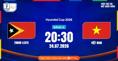 Lịch thi đấu ASEAN Cup 2026 hôm nay: Việt Nam vs Timor Leste
