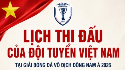 Lịch thi đấu đội tuyển Việt Nam tại bảng A AFF Cup 2026