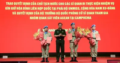 Lần đầu Việt Nam có sĩ quan giữ vị trí cấp cao tại Phái bộ Gìn giữ Hòa bình