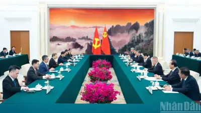 Lãnh đạo Việt Nam và Trung Quốc hội kiến, thúc đẩy quan hệ đối tác chiến lược toàn diện