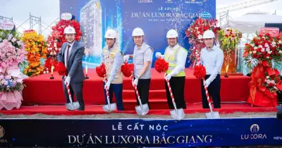 Luxora Bắc Giang tổ chức lễ cất nóc, hoàn thiện phần thô dự án căn hộ cao cấp