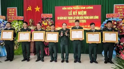 Đồn Biên phòng Hàm Luông kỷ niệm 50 năm xây dựng và phát triển