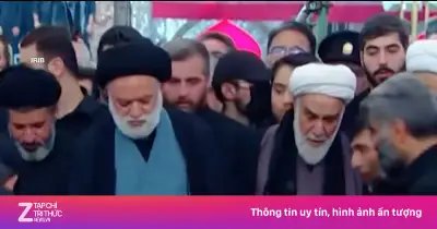 Người che mặt bí ẩn tại lễ an táng Lãnh tụ Tối cao Iran Khamenei