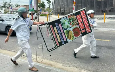 Đà Nẵng kiểm tra biển hiệu vi phạm, yêu cầu tiếng Việt phải nổi bật