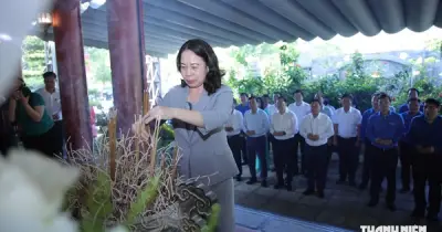 Phó chủ tịch nước Võ Thị Ánh Xuân dâng hương tri ân tại 'tọa độ lửa' Truông Bồn