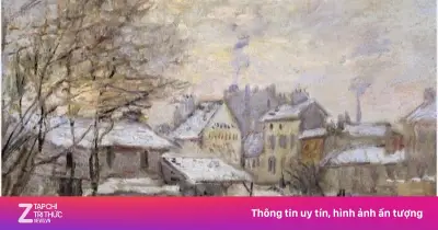 Phân tích bức 'Hiệu ứng tuyết, Mặt Trời lặn' của Monet: Vẻ đẹp ngoại ô