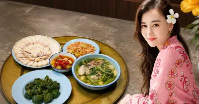 Phương Oanh gây sốt với mâm cơm quê mùa hè, dân mạng khen ngợi