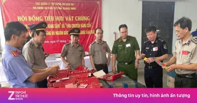 Quảng Ninh tiêu hủy gần 154.000 bao thuốc lá nhập lậu trong vụ án buôn bán hàng cấm