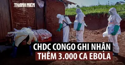 Số ca Ebola tăng vọt tại CHDC Congo trong đợt bùng phát thứ 17
