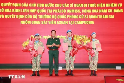 Sỹ quan quân đội Việt Nam đảm nhận vị trí cấp cao tại Phái bộ Gìn giữ hòa bình