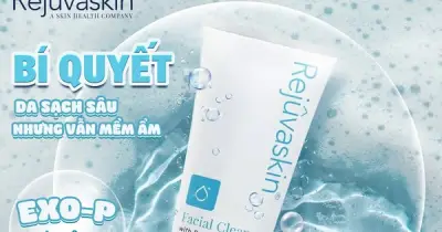 Sữa rửa mặt Rejuvaskin Facial Cleanser: Bí quyết đứng top TikTok nhờ công nghệ EXO-P™